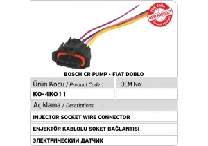 Bosch Common Rail Pompa - Fiat Doblo Kablolu Soket Bağlantısı